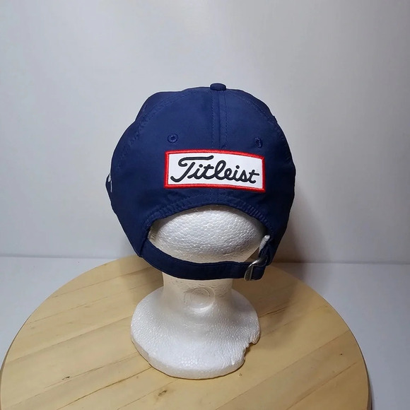 TITLEIST Adult Unisex Tour Performance Golf Cap Adjustable Hat-Navy/Silver - Picture 3 of 7